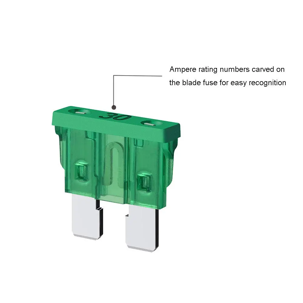 SIM&NAT Standard Blade Car Fuse Assortment 130PCS (1A-40A) | Protects Your Vehicle's Electrical System - view 5