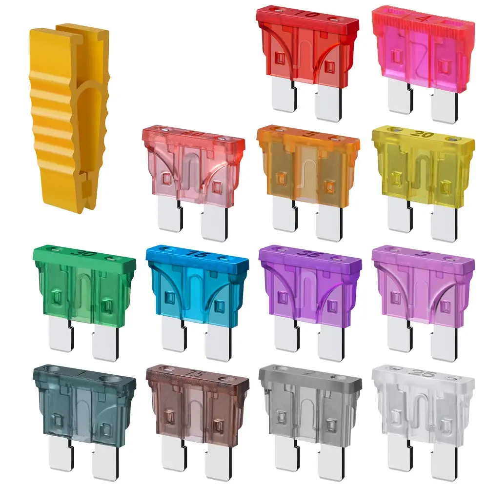 SIM&NAT Standard Blade Car Fuse Assortment 130PCS (1A-40A) | Protects Your Vehicle's Electrical System - view 2