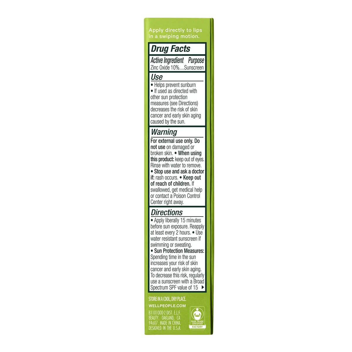 Well People Lip Butter SPF 15 Tinted Balm, Natural | Hydrating Lip Balm with Sun Protection & Sheer Tint - view 6