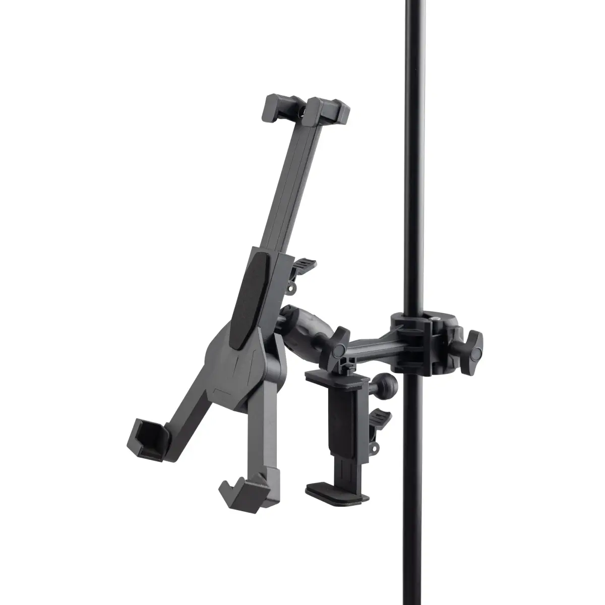 OnStage TCM1500 Tablet Holder with Clamp Mount | Adjustable 7.9"-12.9" Screen Size - main product image