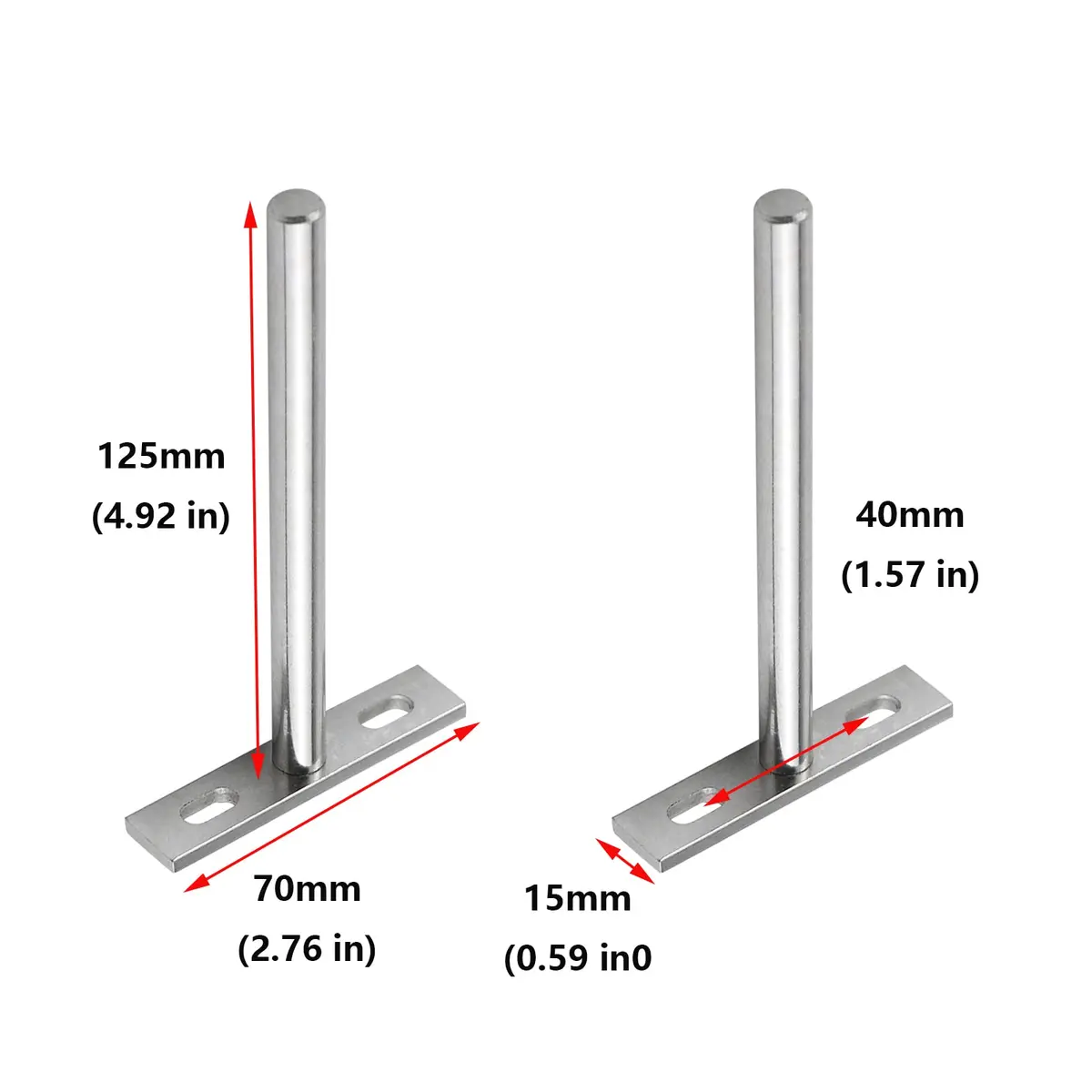 Antrader 5" Floating Shelf Brackets Invisible Shelf Supports, Silver (6 Pack, 12 Expansion Screws) | Load Up to 80 lbs - view 3
