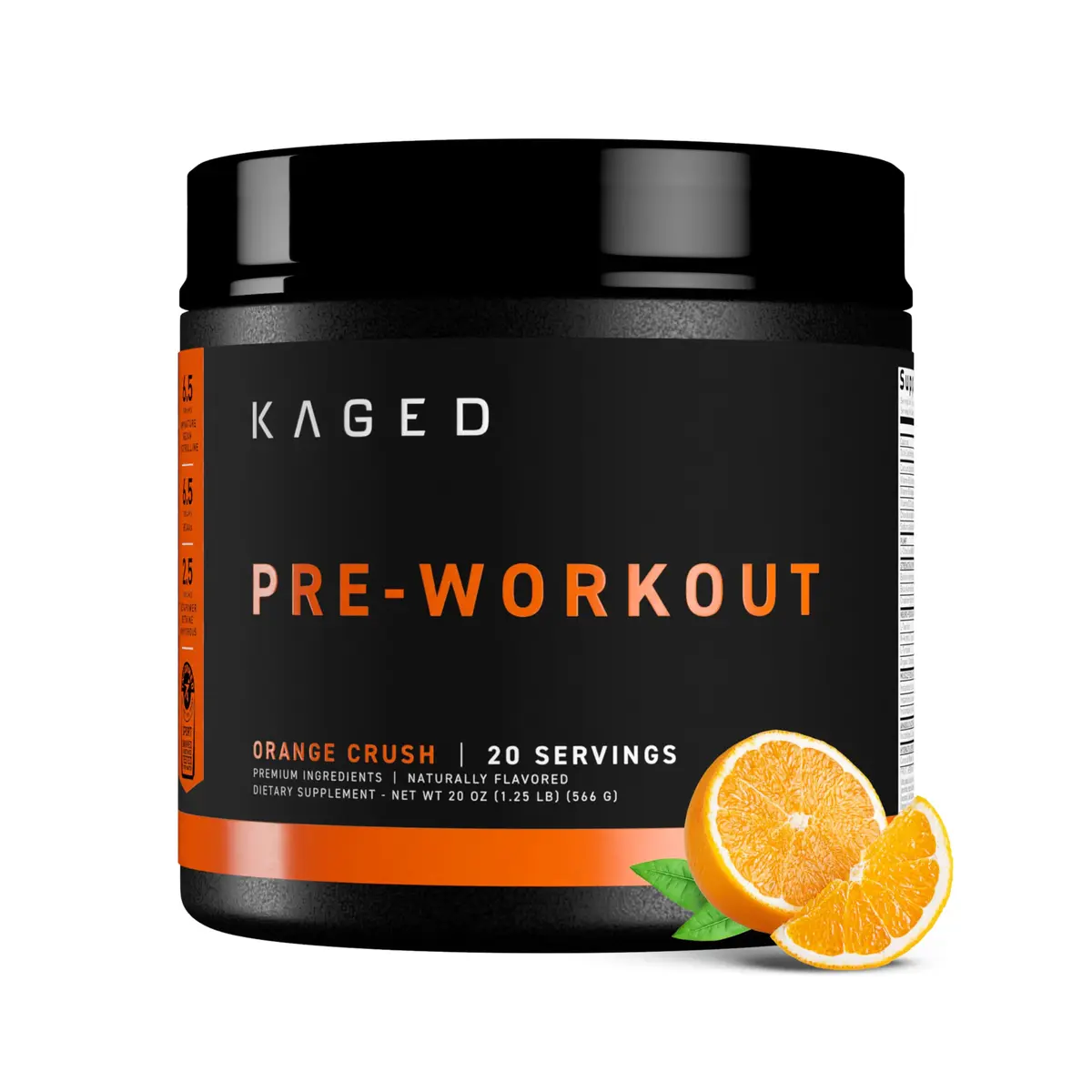 Kaged Original Pre Workout Powder | Orange Krush | 20 Servings | Supports Muscle Pumps & Performance - main product image
