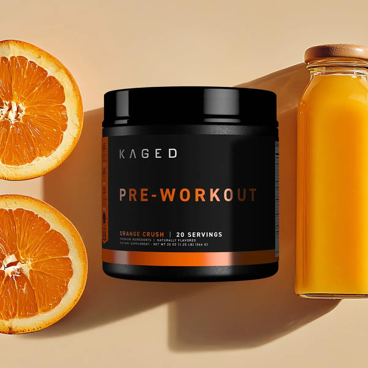 Kaged Original Pre Workout Powder | Orange Krush | 20 Servings | Supports Muscle Pumps & Performance - view 7