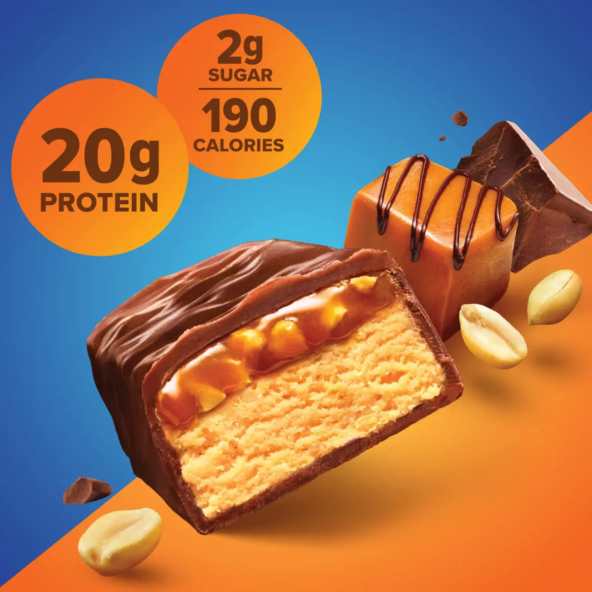 Pure Protein Chocolate Peanut Caramel Protein Bars 12 Ct | 20g Protein, 3g Sugar, Gluten-Free - view 4