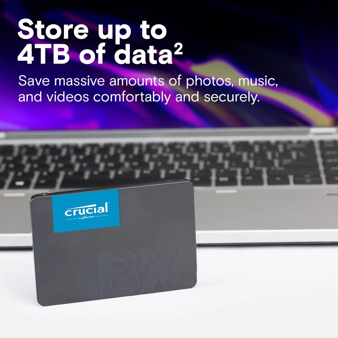 Crucial BX500 240GB SSD | 3D NAND SATA 2.5-Inch | Up to 540MB/s, Energy Efficient - view 5