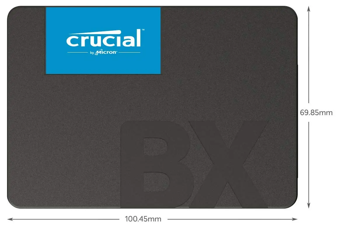 Crucial BX500 240GB SSD | 3D NAND SATA 2.5-Inch | Up to 540MB/s, Energy Efficient - view 3