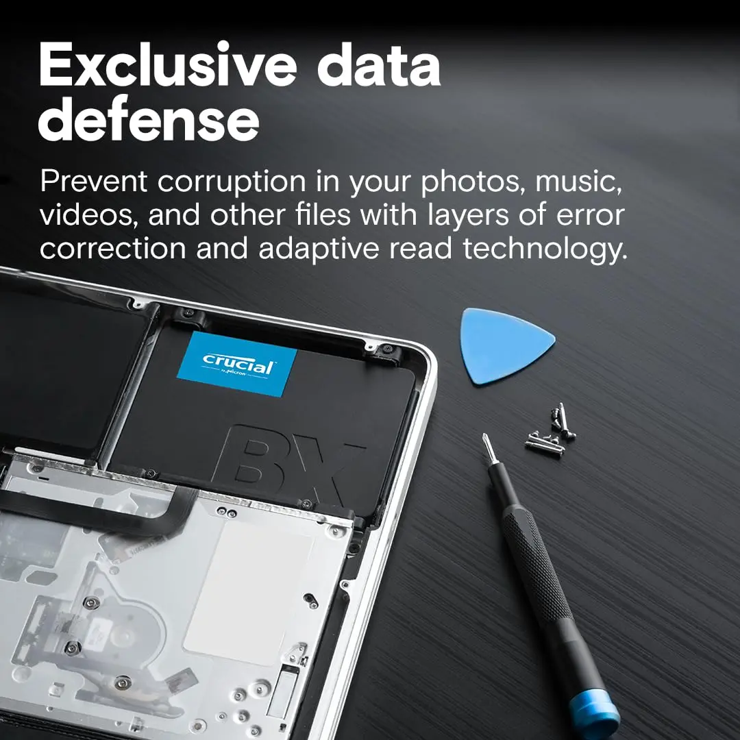 Crucial BX500 240GB SSD | 3D NAND SATA 2.5-Inch | Up to 540MB/s, Energy Efficient - view 4
