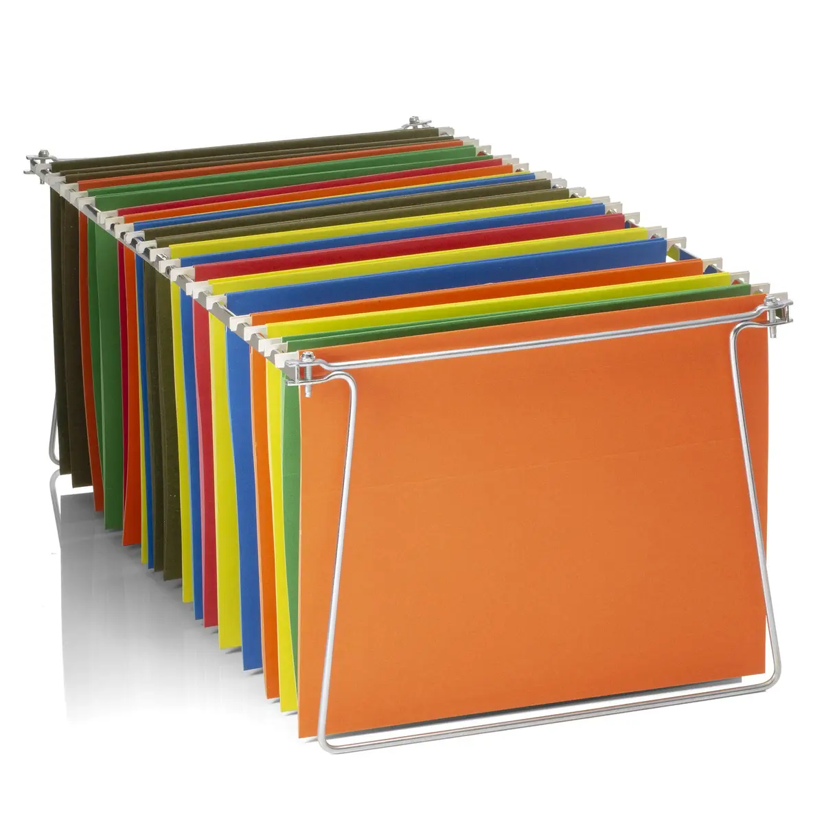 Officemate Adjustable Hanging File Frame for Letter Size 24″–27″ | Heavy-Duty Steel Drawer Organizer - main product image