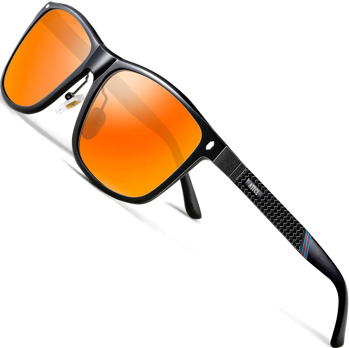 ATTCL Polarized Sunglasses Men Square Al-Mg Metal Driving UV400 Lightweight - main product image