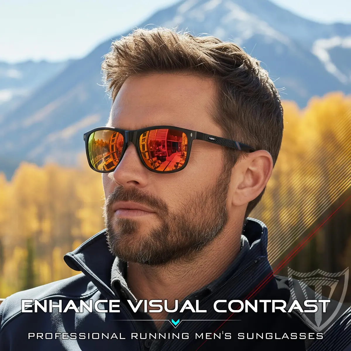 ATTCL Polarized Sunglasses Men Square Al-Mg Metal Driving UV400 Lightweight - view 2