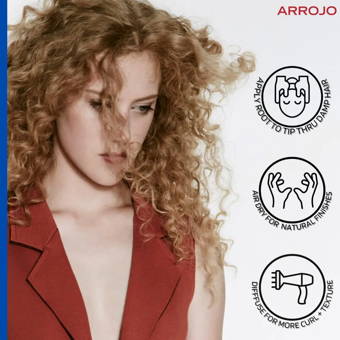 ARROJO Hypnotic Curl Calmer 6 fl oz | Hydrates & Defines Curly Hair, Soft & Shiny, Resilient Waves - view 3