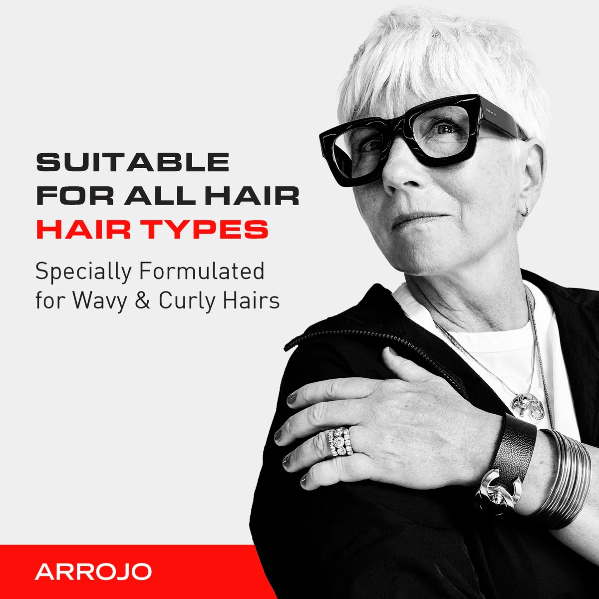ARROJO Glint Texture & Shine Spray 6.7oz | Frizz Control & Flexible Hold for Curly Hair with Vitamin E & Fruit Extracts - view 5