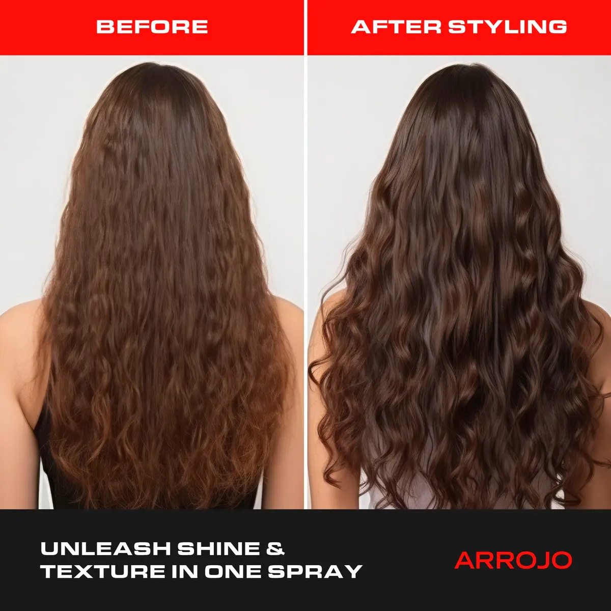 ARROJO Glint Texture & Shine Spray 6.7oz | Frizz Control & Flexible Hold for Curly Hair with Vitamin E & Fruit Extracts - view 2
