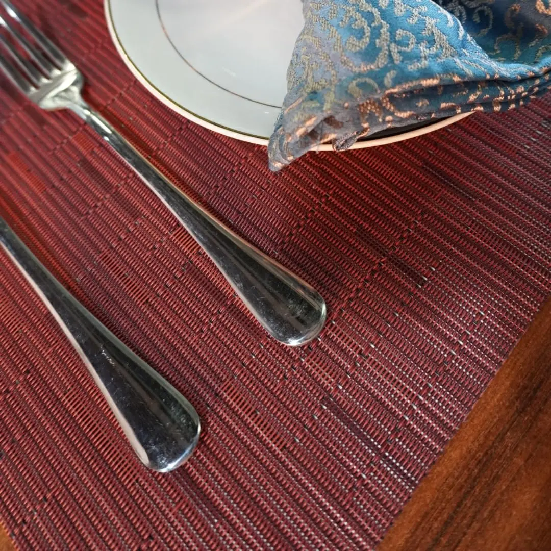 WAZAIGUR Placemats Set of 6 | Heat-Resistant, Easy to Clean, Stylish Vinyl Table Mats for Modern Dining - view 8