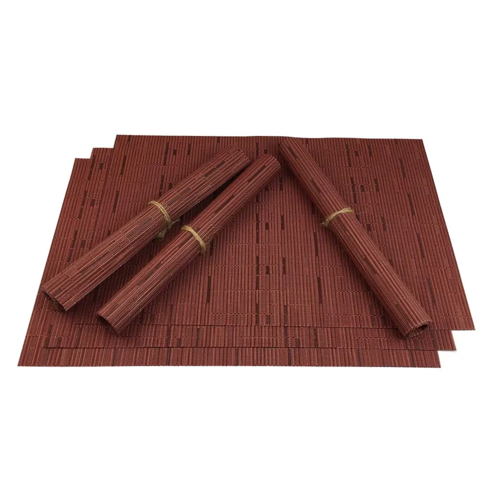 WAZAIGUR Placemats Set of 6 | Heat-Resistant, Easy to Clean, Stylish Vinyl Table Mats for Modern Dining - view 2