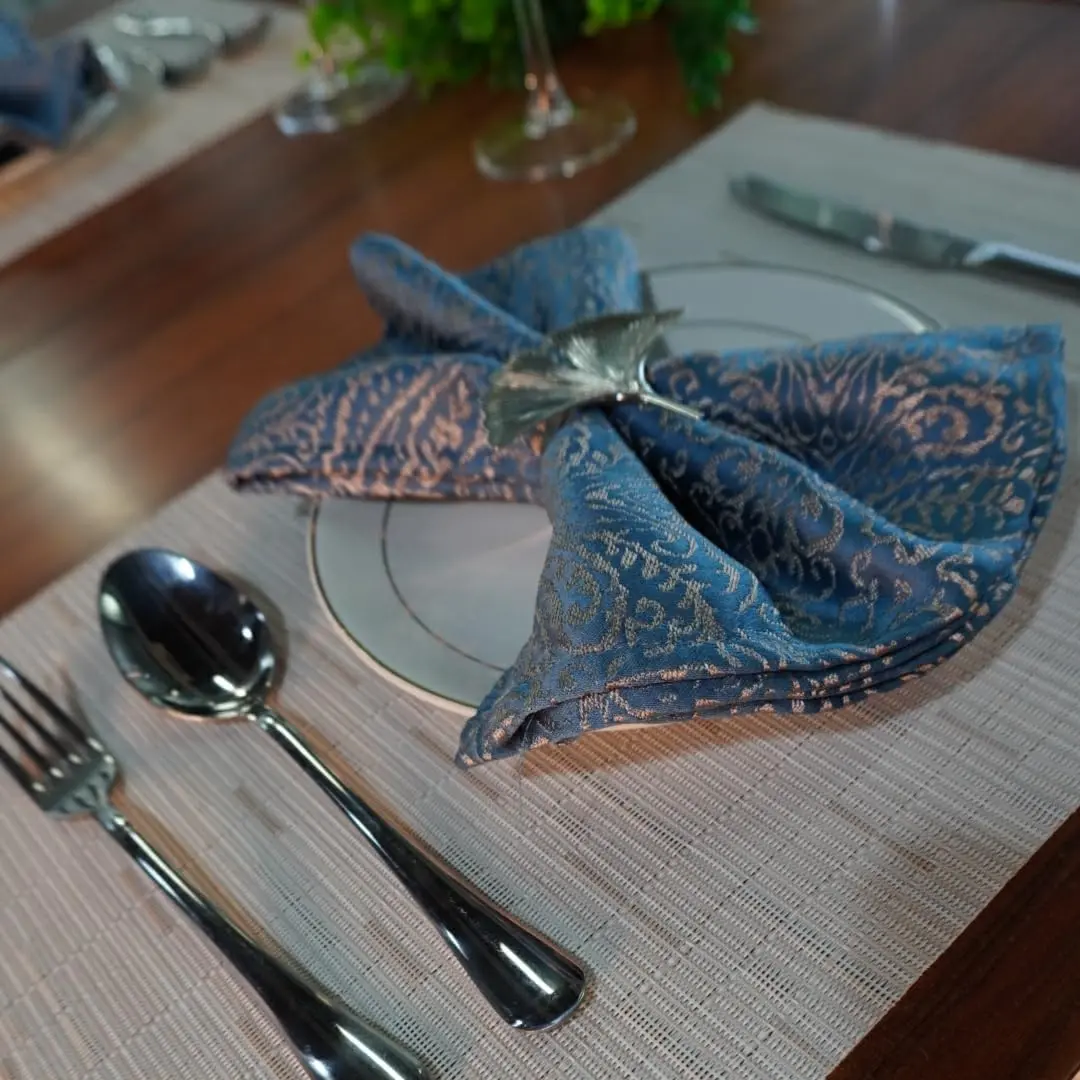 WAZAIGUR Placemats Set of 6 for Dining Table | Heat-Resistant, Easy to Clean, Woven Vinyl, Cream - view 7