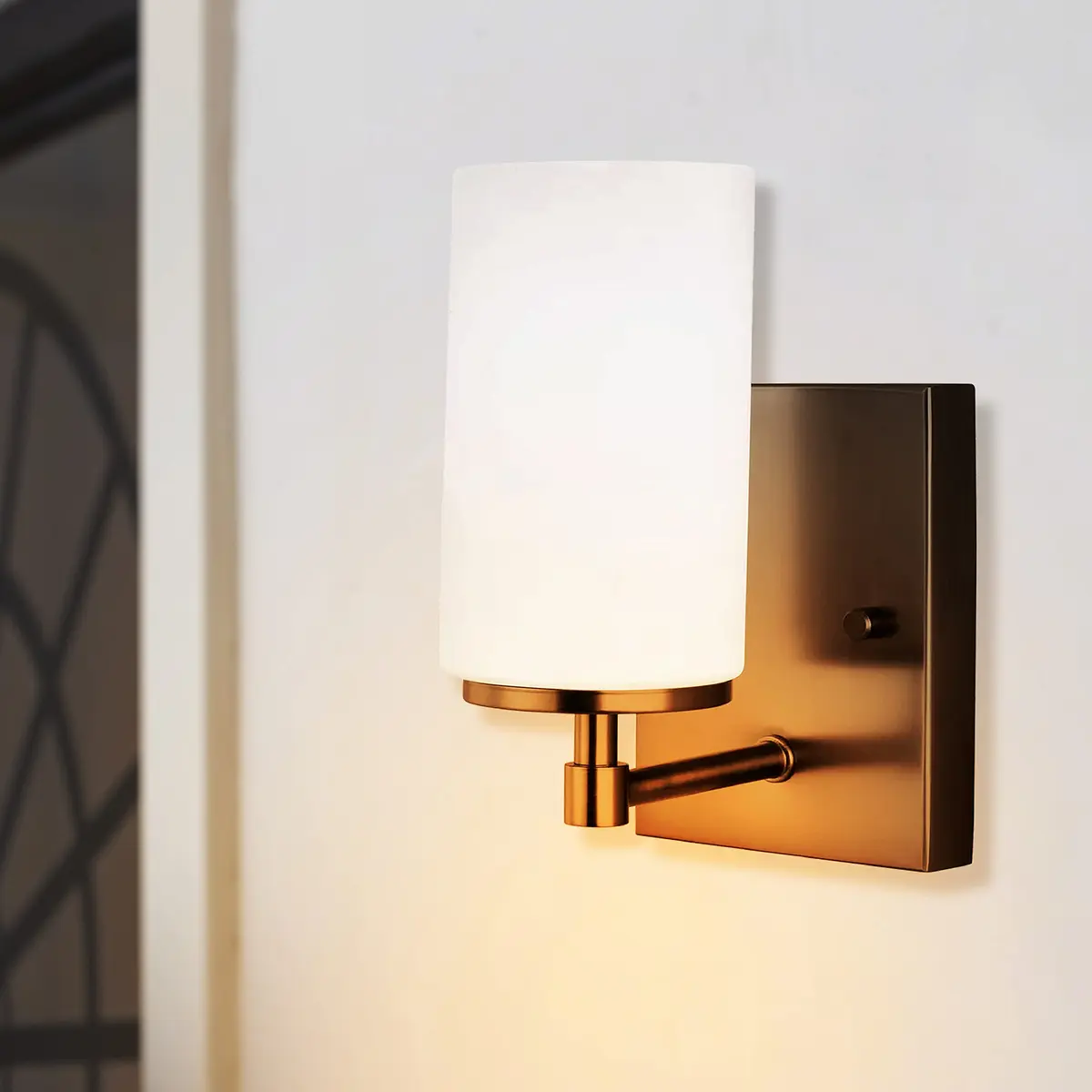 Generation Lighting 1-Light Alturas Bath Fixture Wall Lamp Brushed Oil Rubbed Bronze | Modern Vanity Light for Home Decor - view 2