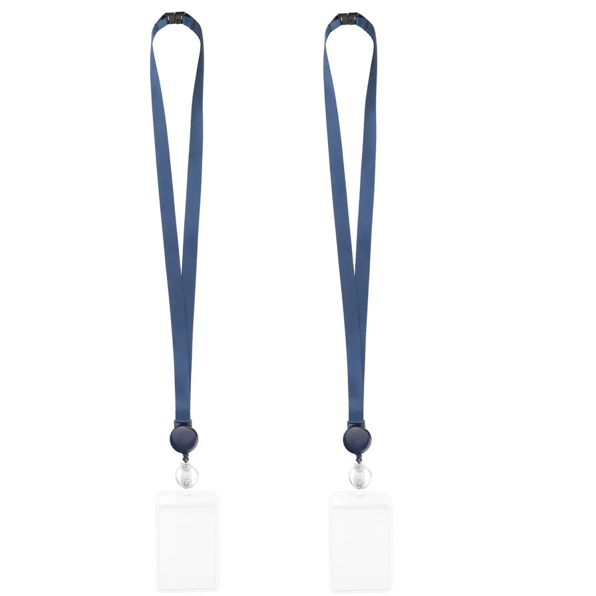 YOUOWO Retractable Badge Reel with Lanyard and Vertical ID Badge Holder 25 inch (63.5 cm) | Pack of 2 - view 5