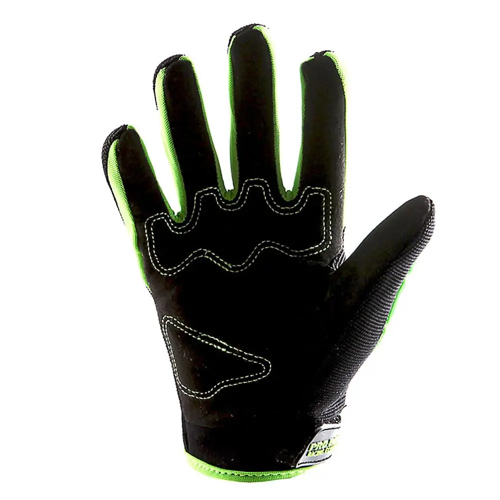 1Storm Youth Motocross Gloves Green L (Palm Width: 3.1 inch / 7.9 cm) | Skeleton Design for BMX, ATV, Dirt Bike, Bicycle Cycling - view 2