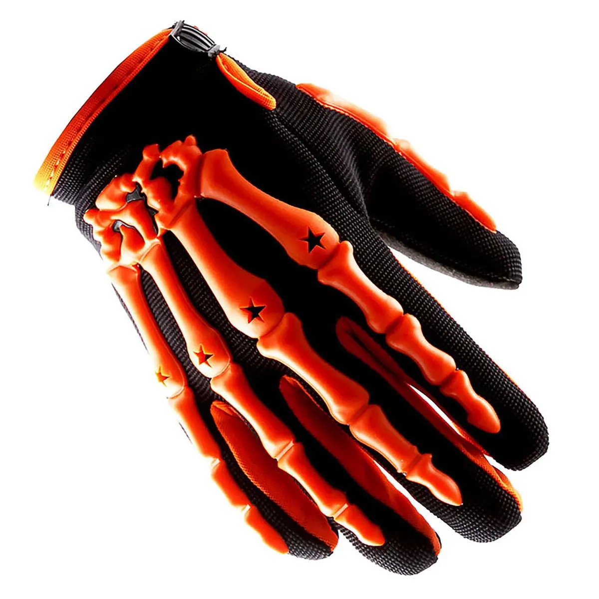1Storm Youth Motocross Gloves Orange L (3.1 inch Palm Width) | Tough Finger and Knuckles Protection - main product image