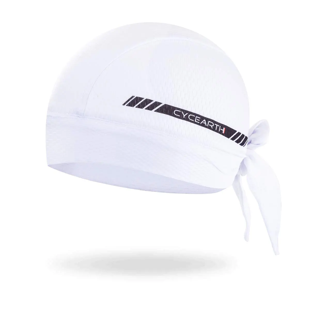 CYCEARTH White Cycling Headscarf Dew Rag for Men | 100% Polyester - main product image