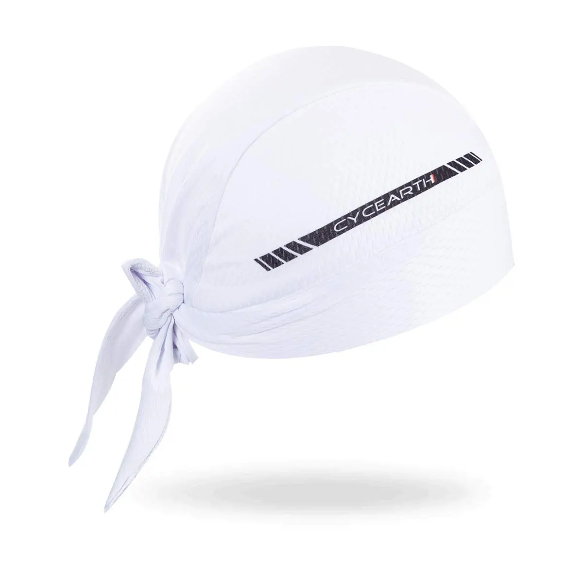 CYCEARTH White Cycling Headscarf Dew Rag for Men | 100% Polyester - view 3