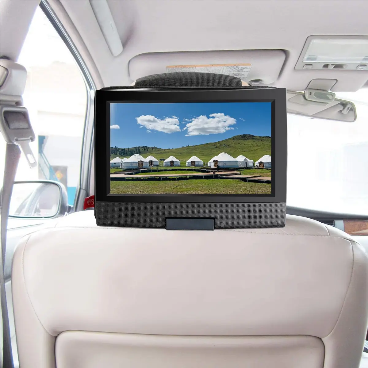 Qenker Portable Video Disc Player Headrest Mount Holder 7-12 inch | Swivel & Flip Car Back Seat - view 8