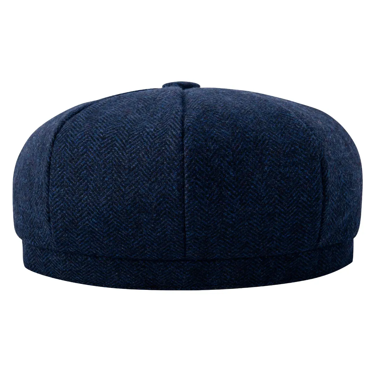 BOTVELA Wool Blend Newsboy Flat Cap (Navy, 7 1/8) | Classic 8 Panel Style for Men - view 4