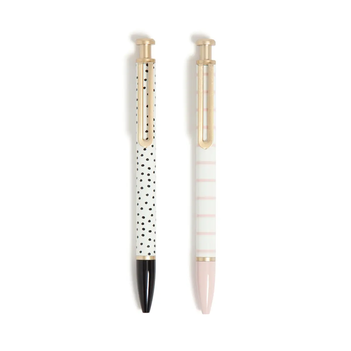 U Brands Monterey Ballpoint Pens Set of 2 | Bold 1 mm Point, Black Ink, Gold Accents, Stylish & Durable - main product image