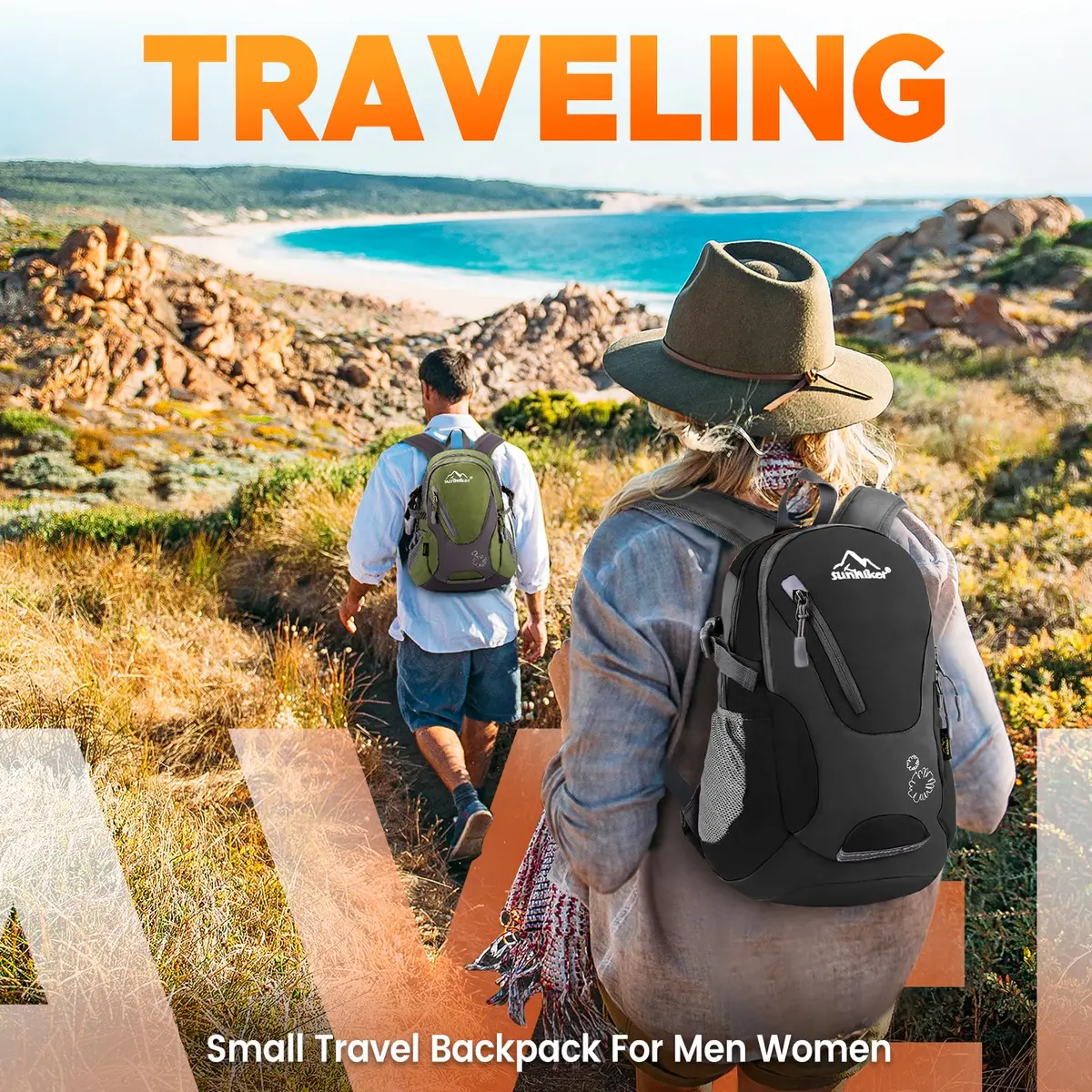 sunhiker Small Hiking Backpack Women Men 20L Lightweight Travel Daypack Waterproof & Breathable - view 6