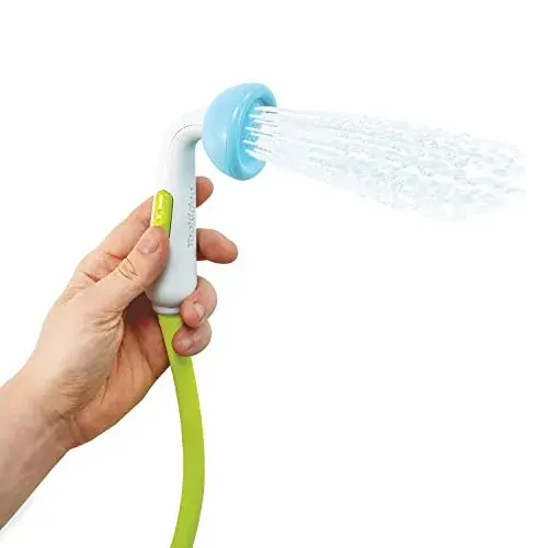 Yookidoo Elephant Baby Bath Shower Head with Water Pump & Trunk Spout Rinser | Safe for Newborns, Infants, Toddlers - view 3