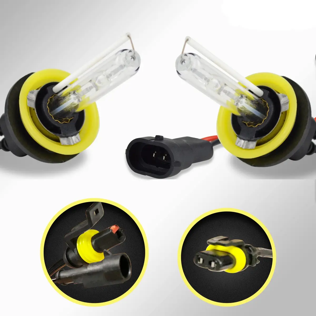 Innovited HID Xenon H11 H9 H8 4300K Replacement Bulbs (2-Pack) 3000 Lumens - main product image