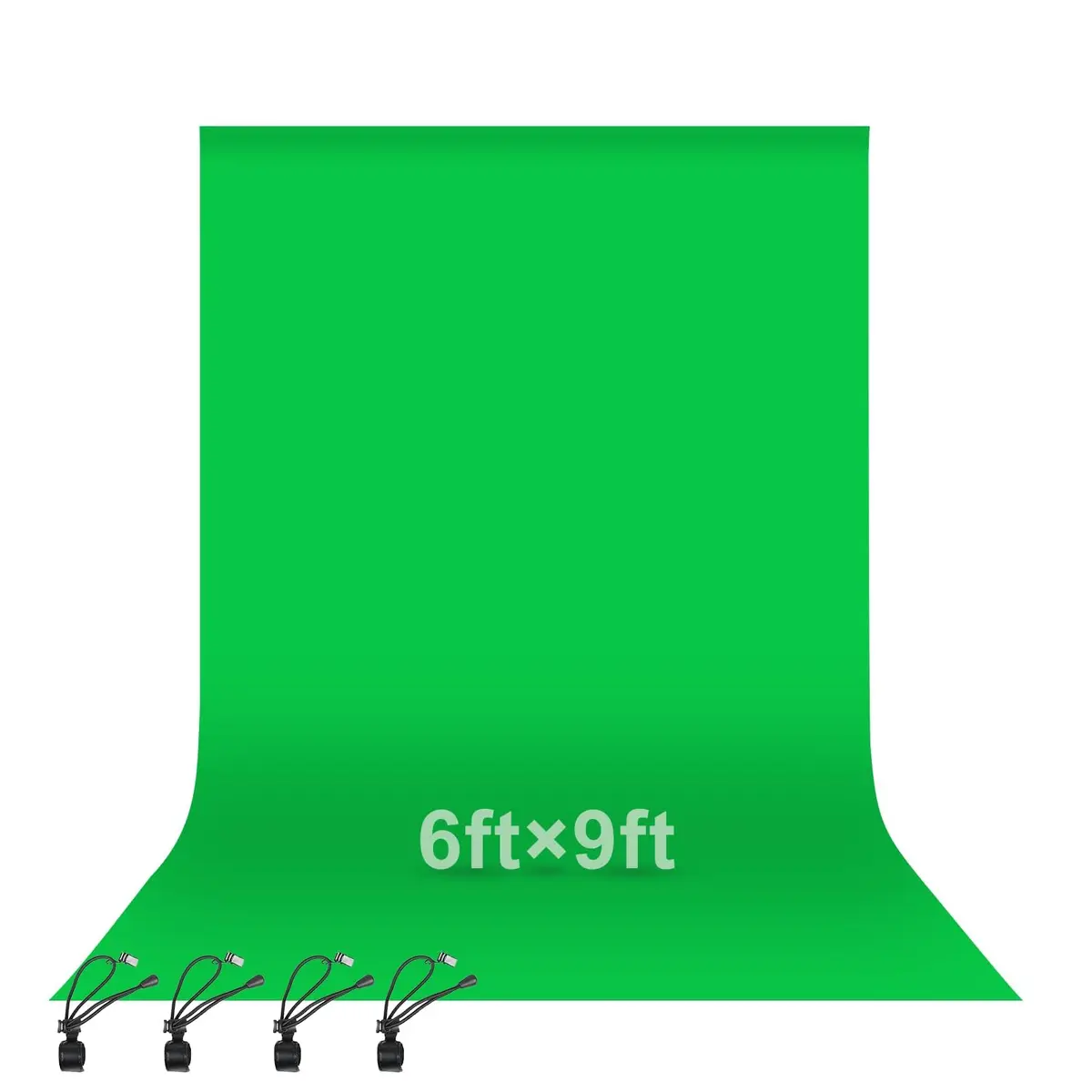 EMART 6x9 Ft Green Screen Backdrop, Photography Greenscreen Background | Seamless Cotton for Chroma Key - main product image