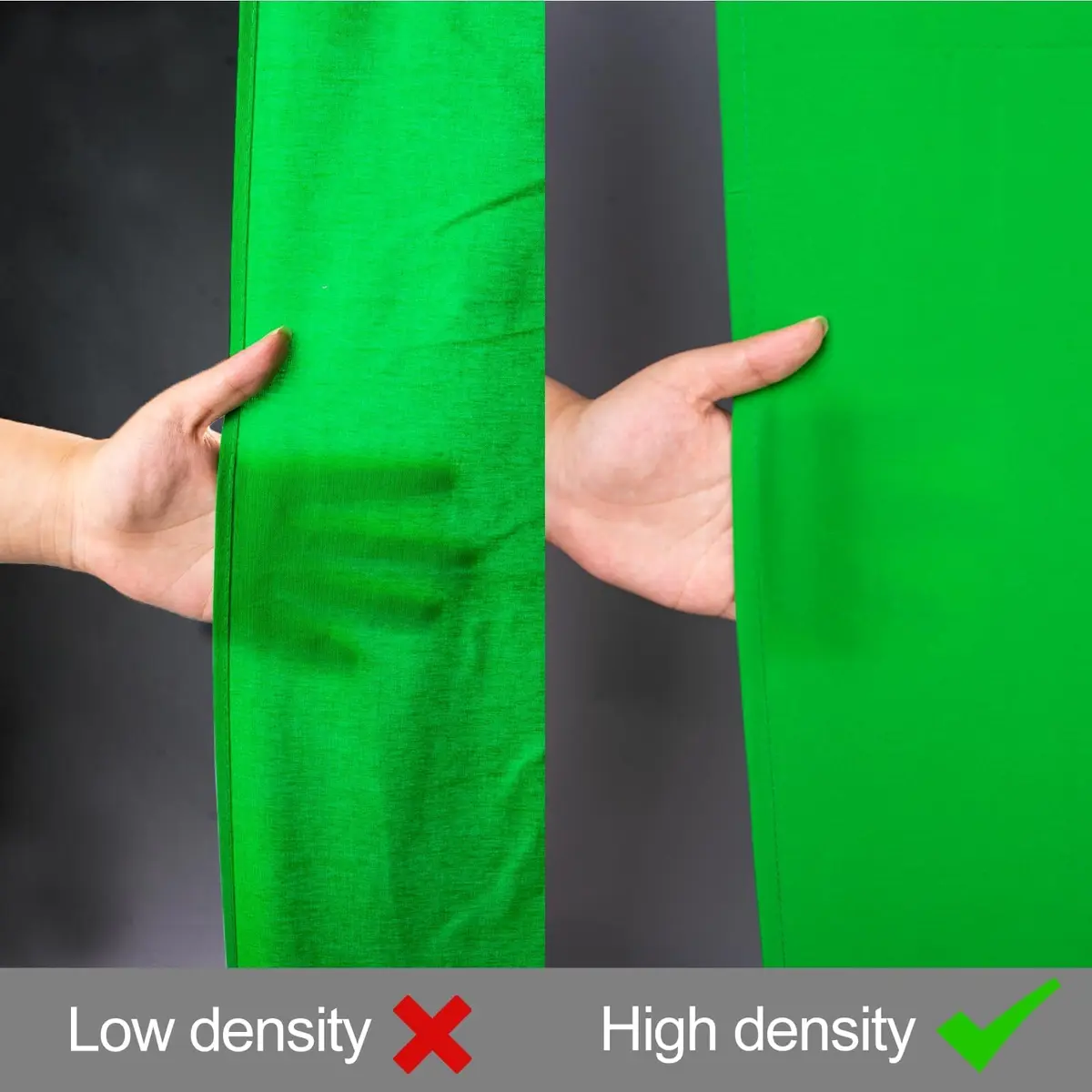 EMART 10x12ft (3m x 3.6m) Green Screen Backdrop | Professional Chroma Key Fabric for Studio & Video - view 4