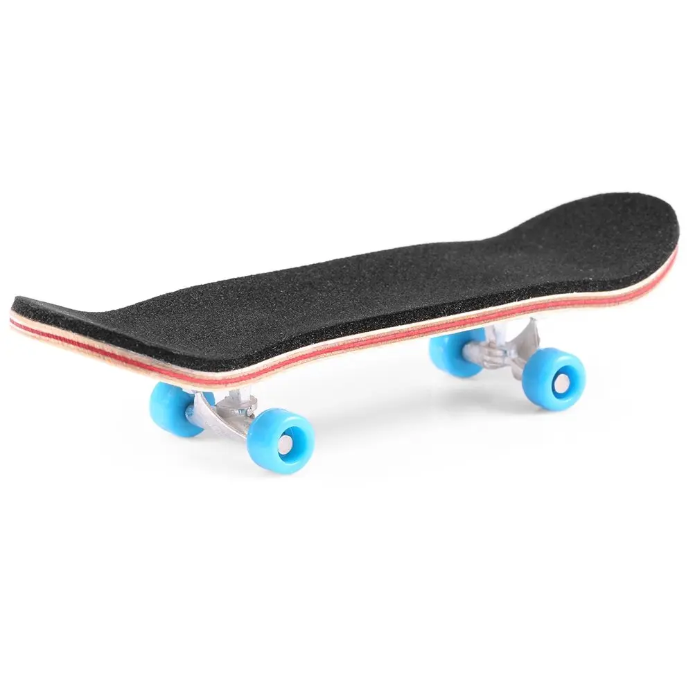 BISOZER Mini Finger Skateboard 9.5cm (3.74") | Wooden Finger Board with Ball Bearings & Foam Grip - main product image