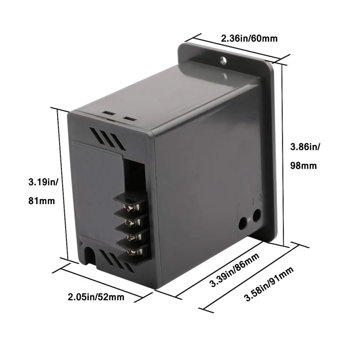 Yeeco DC Motor Controller 10-60V | PWM Stepless Brushed Motor Control, 6A Max, 300W, USA Import - view 5
