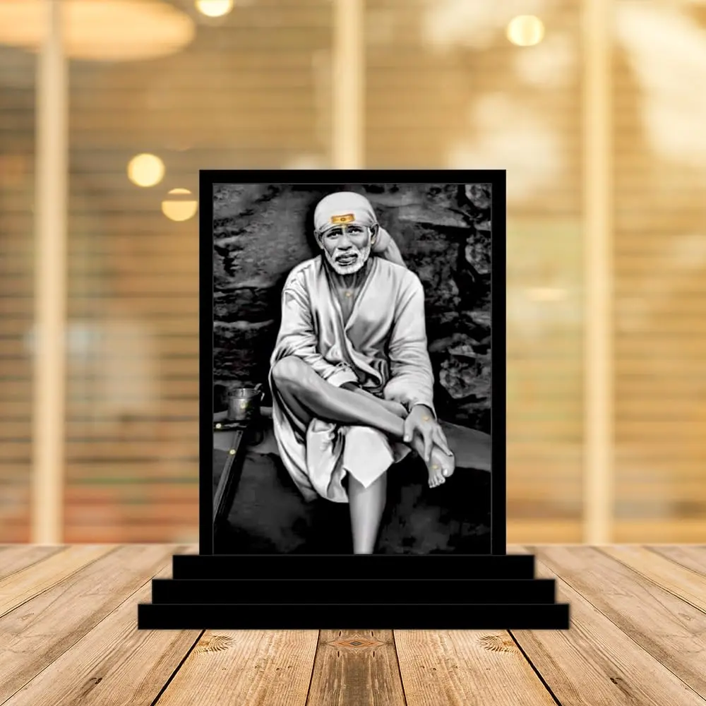 Vprint Sai Baba ji Car Dashboard Idol Figurine Showpiece 10cm (4in) | Religious Home Decor - view 4
