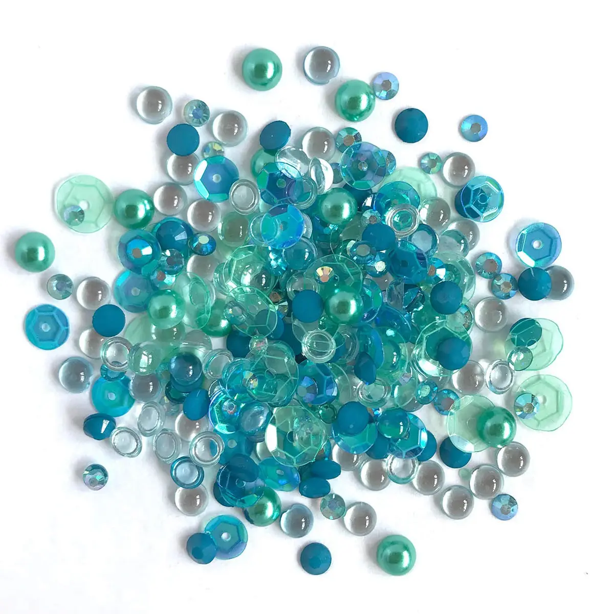 Buttons Galore Sparkletz Embellishment Pack 10g Sea Level | Vibrant Craft Accents for Creative Projects - main product image