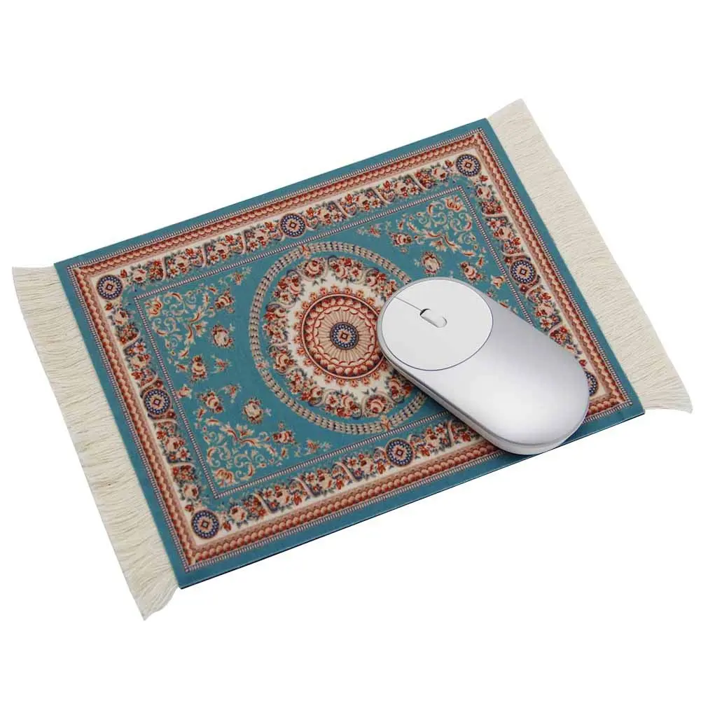 kotoyas Rug Mouse Pad, Oriental Carpet Style Persian Style Mouse Pad (Rhine) | Floral Design, 10x7 inch, Non-slip - main product image