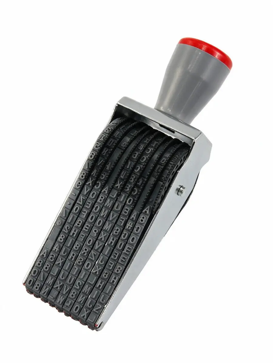 ZENG 9-Digit Adjustable Roller Stamp 46mm x 4.5mm | Multicolor Identity Protection Stamp - main product image