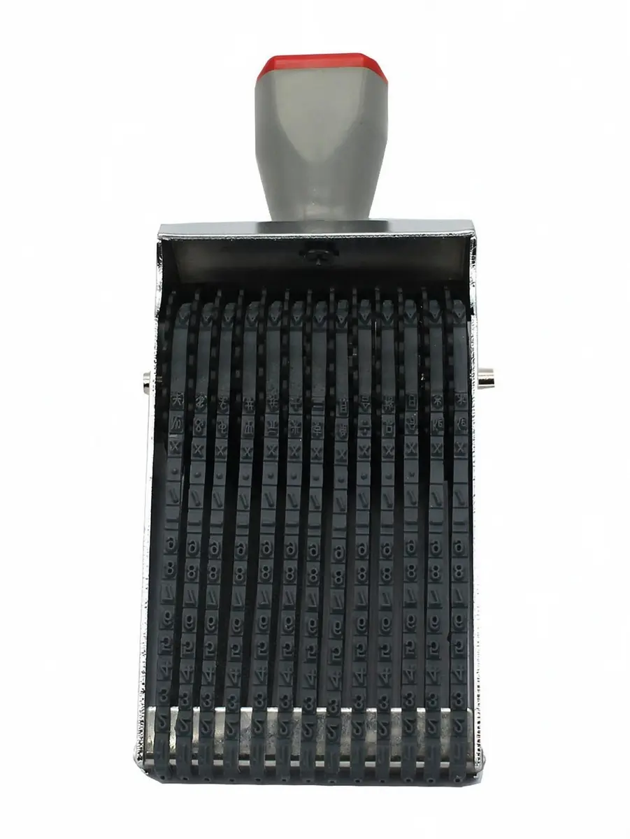 ZENG 13-Digit Adjustable Rubber Stamp | Metal, Rubber, Plastic Construction - main product image