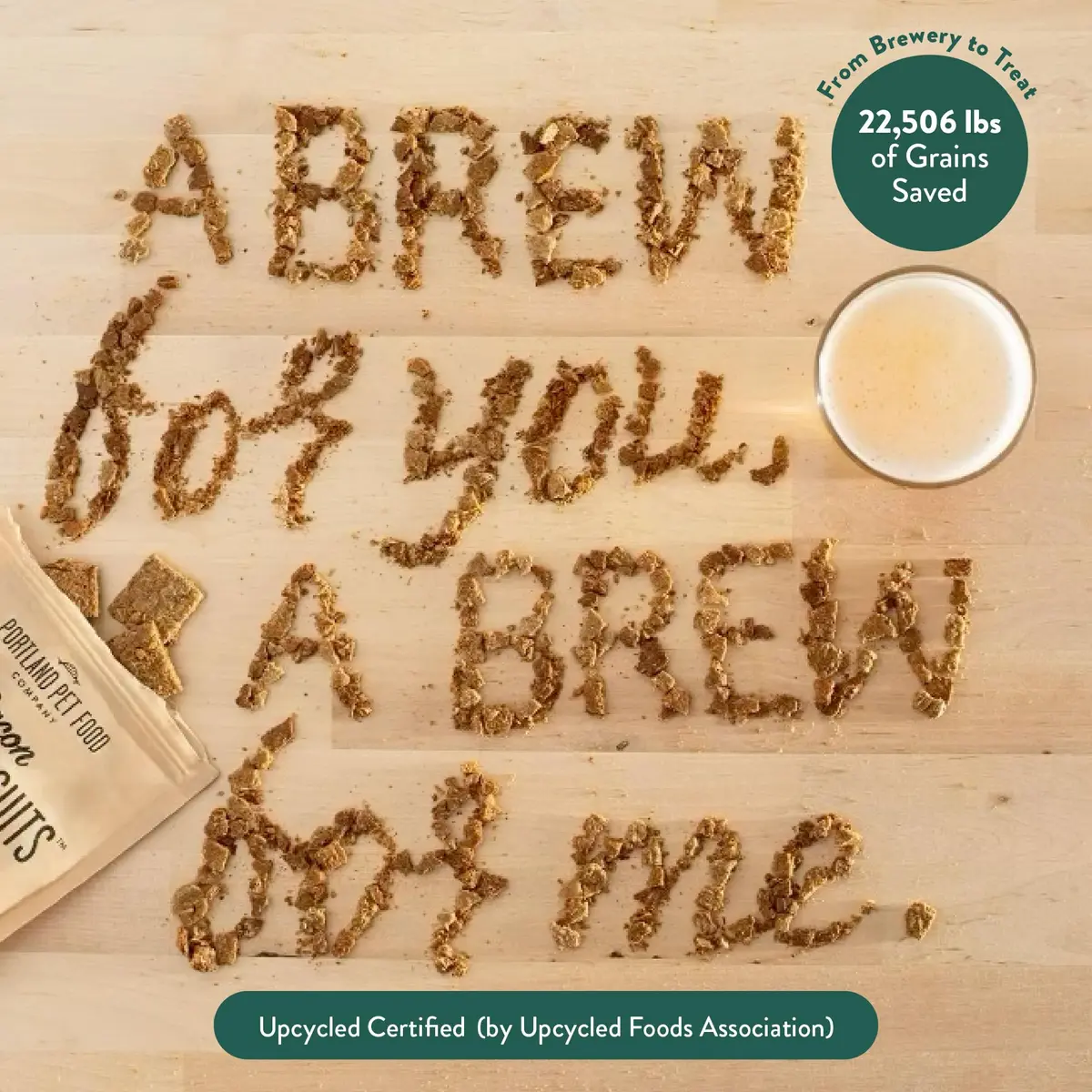 CRAFTED BY HUMANS LOVED BY DOGS Brew Biscuits, Crunchy Bacon Dog Treats, 5 oz | Natural, Human-Grade, USA-Sourced - view 9