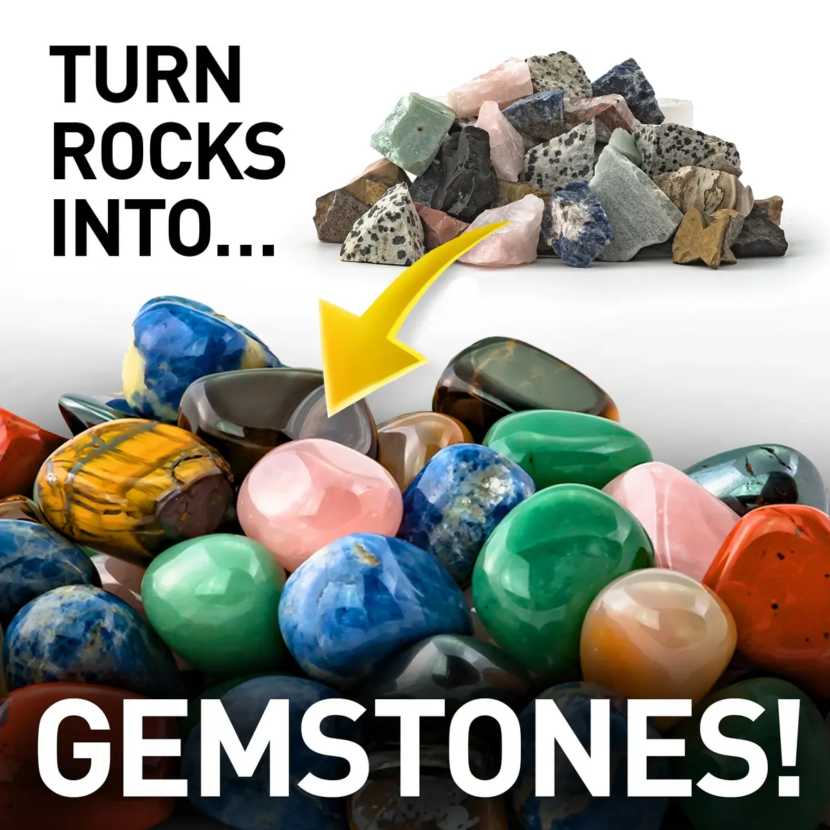 Blue Marble National Geographic Hobby Rock Tumbler Bundle for Kids and Adults | STEM Rock Polishing Kit with Gem Refills - view 5