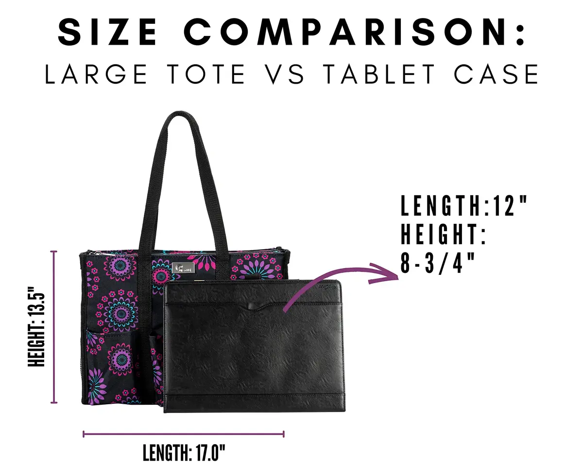 Pursetti Large Utility Tote with Pockets & Compartments | Stylish Organizer for Women & Professionals - view 7