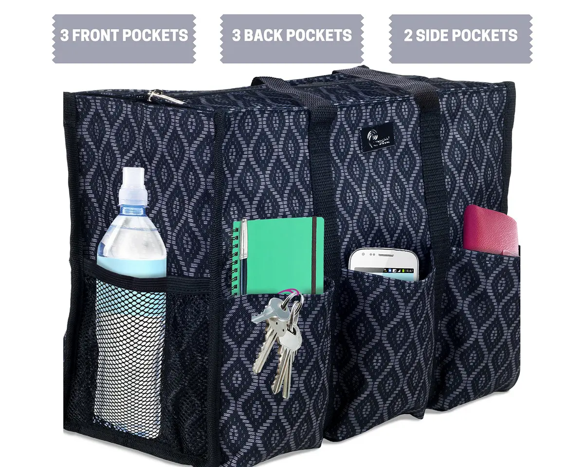 Pursetti Large Utility Tote with Pockets & Compartments | Stylish Organizer for Women & Professionals - view 4