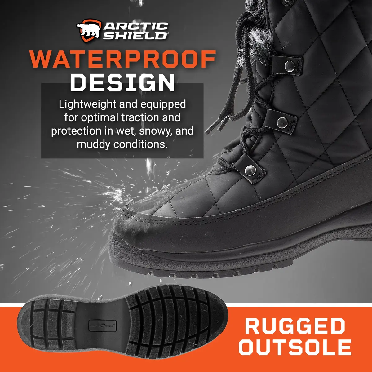 ArcticShield Faux Fur Womens Snow Boots - Waterproof, Heat Retain Technology, -20°F | Winter Comfort & Style - view 4