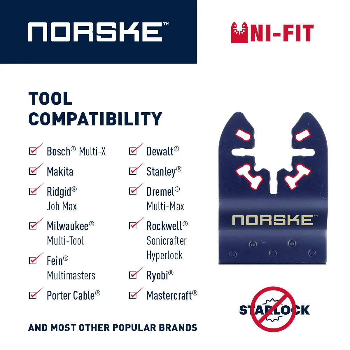 Norske Tools NOTP204 Titanium Metal Flush Cut Blade 1-1/4 inch | Durable Metal Cutting Accessory - view 7