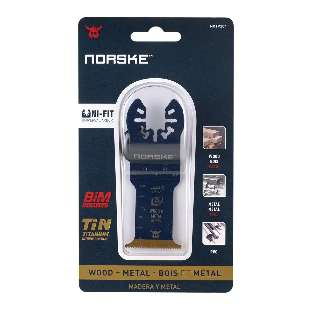 Norske Tools NOTP204 Titanium Metal Flush Cut Blade 1-1/4 inch | Durable Metal Cutting Accessory - view 8