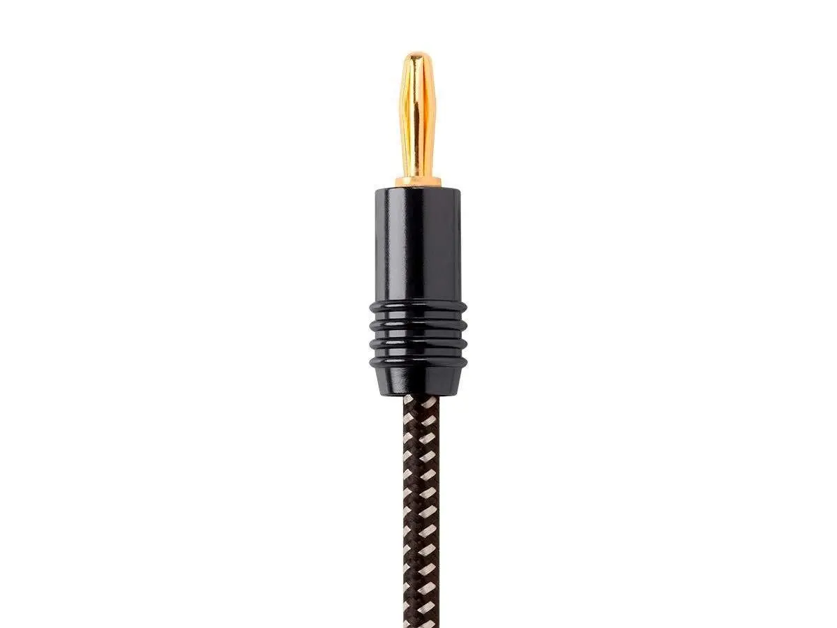Monoprice Premium Braided Speaker Wire 14AWG 20 Feet | Gold Plated Banana Connectors - view 4
