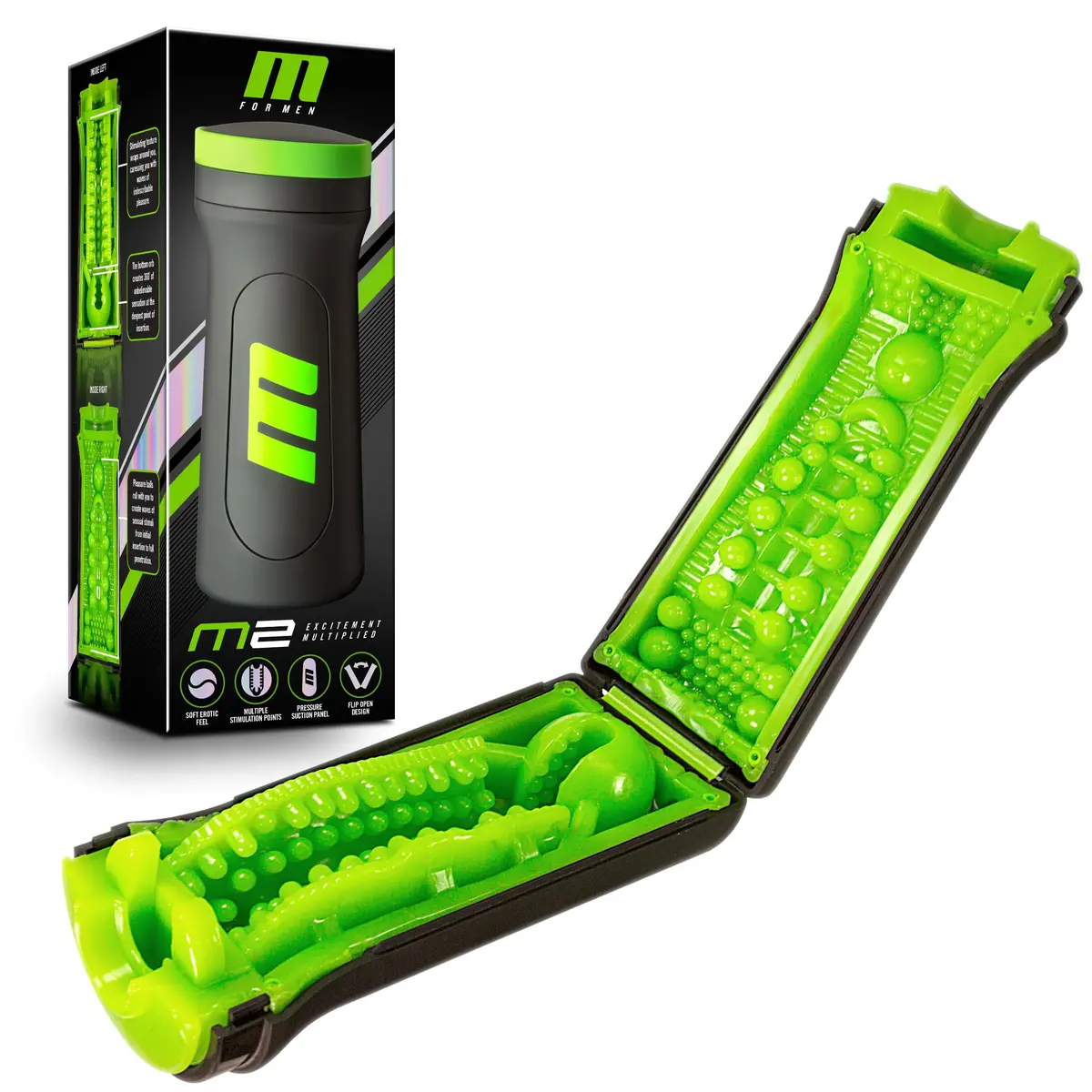 Blush M for Men M2 Superior Masturbator 8.5" | Realistic Sensations - main product image